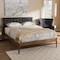 Baxton Studio Jupiter Grey Upholstered Button-Tufted King Size Platform Bed 138-7624 - alternate 7